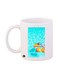 Pool Printed Mug White/Blue/Yellow Standard Size