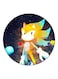 Sonic Printed Fridge Magnet Black/Yellow/White
