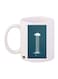 Cloud Printed Coffee Mug White/Blue