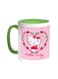 Hello Kitty Printed Coffee Mug Green White 11 ounce
