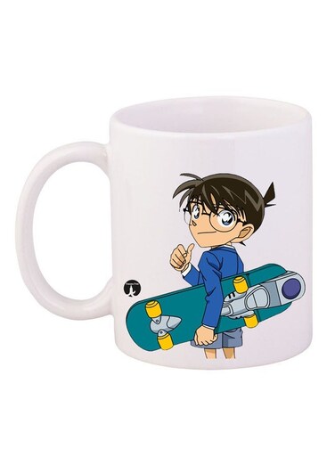 Detective Conan Printed Mug White/Blue 12ounce