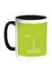 Dubai Towers Printed Coffee Mug Green/Black/White 11ounce