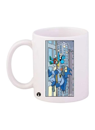 The Simpsons Printed Coffee Mug White/Blue/Red
