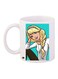 Girl Printed Coffee Mug White/Blue/Yellow 11ounce