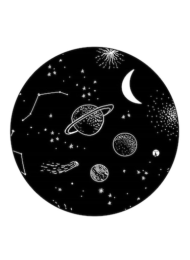 Space Printed Fridge Magnet Multicolour