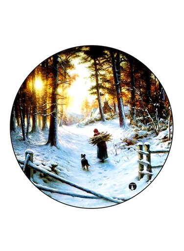 Vintage Art Printed Fridge Magnet Multicolour