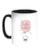 Cartoon Drawings - Rabbits Printed Coffee Mug White/Black 11ounce