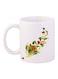 Fruits Printed Coffee Mug White/Green/Red 11ounce