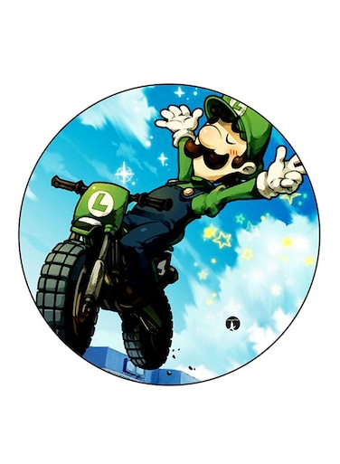 The Video Game Super Mario Printed Fridge Magnet Multicolour