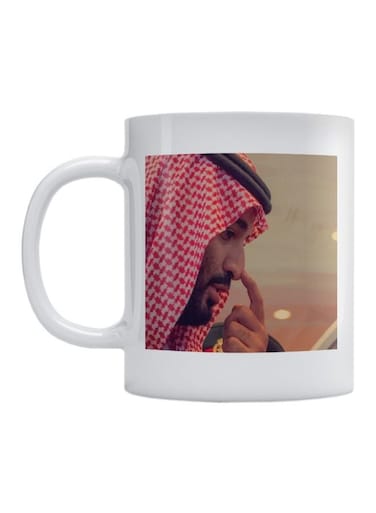 Prince Mohammad Bin Salman Printed Coffee Mug Multicolour 350ml