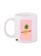 Stay Fresh Printed Mug White/Pink/Yellow Standard Size