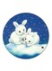 Rabbits Printed Fridge Magnet Multicolour
