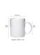 RYN&reg; Printed Ceramic Coffee Mug Gift for Coffee and Tea Lovers 11 Oz alphabet Y