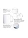 RYN&reg; Printed Ceramic Coffee Mug Gift for Coffee and Tea Lovers 11 Oz alphabet Y