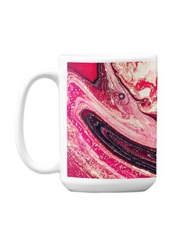 Premium Printed Ceramic Coffee Mug White/Red 350ml