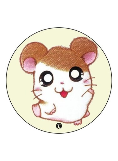 Anime Hamtaro Theme Printed Fridge Magnet k/Yellow/White