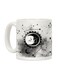 Sun And Moon Faces Printed Coffee Mug White