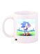 Sonic Printed Mug White/Blue/Green Standard Size