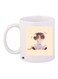 Cartoon Printed Coffee Mug White/Beige/Brown 11ounce