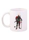Soldier Printed Coffee Mug White/Black/Red