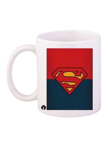 Superman Printed Coffee Mug White/Red/Blue