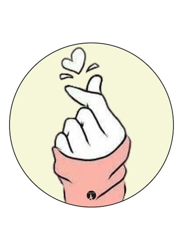Hand Theme Printed Fridge Magnet Yellow/k/White