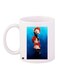 Cartoon Printed Coffee Mug White/Blue/Beige 11ounce