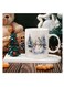 Merry Christmas 11oz Ceramic Coffee Mug - Snowman Design, Perfect Gift for Friends, Family, and Coworkers - Ideal for Xmas &amp; New Year Decor