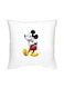 Mickey Mouse Printed Decorative Cushion White/Black/Red 16x16inch