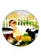 Girl Printed Fridge Magnet Multicolour