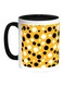 Small And Big Balls Printed Coffe Mug Black/White/Yellow