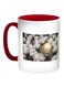 Positive Thoughts Printed Coffee Mug Red/White/Yellow 11ounce