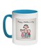 Happy Mother's Day Printed Coffee Mug Blue/White/Grey 325ml