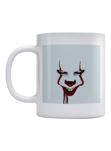 Wise Penny Printed Mug White/Grey/Red