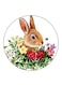 Rabbit Printed Fridge Magnet Multicolour
