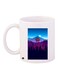 Mountain Printed Coffee Mug White/Blue/Black 11ounce