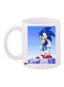 Sonic Printed Coffee Mug White/Blue/Red 11ounce