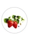 Strawberries Printed Fridge Magnet Multicolour