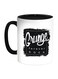 Grunge Forever Rock Printed Coffee Mug White/Black 11ounce