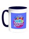 Back To School Printed Coffee Mug Blue/White/Purple