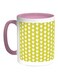 Decoration Of Roses Printed Coffee Mug Pink/Green/White 11ounce