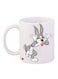 Bugs Bunny Printed Coffee Mug White/Grey/Pink