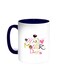 Happy Mother's Day Printed Coffee Mug Blue/White 11ounce