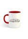 Eid Al Fitr Al-Mubark Printed Mug White/Red
