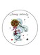 Rabbit Printed Fridge Magnet Multicolour
