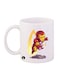 Iron Man Printed Mug White/Red/Yellow 12ounce