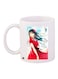 Anime Printed Ceramic Coffee Mug White/Beige/Red 11ounce