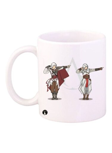 Assassin's Creed Printed Coffee Mug Brown/White/Grey