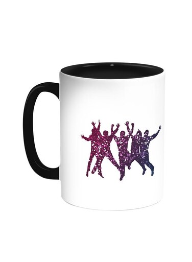 Joy Of Youth Printed Coffee Mug Black/White 11ounce