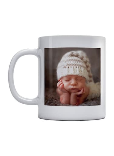 Cute Baby Printed Mug White/Brown